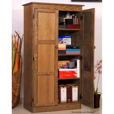 Espresso Tall Shoe Cubbie Cabinet