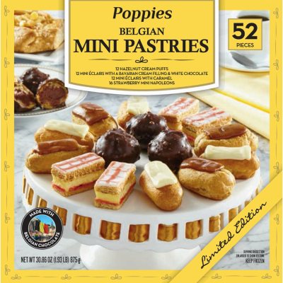 Poppies Belgian Mini Pastries Dessert Assortment (52 ct.) - Sam's Club