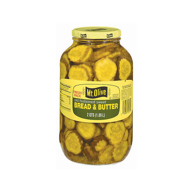 Mt. Olive Bread & Butter Pickle Slices - 2 qt. jar