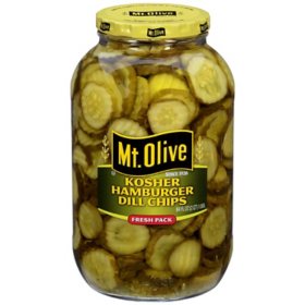 Mt Olive Fresh Kosher Hamburger Dill Chips (64 oz.)