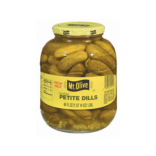 Mt. Olive Kosher Petite Dills Fresh Pack Pickles (46 fl. oz.)