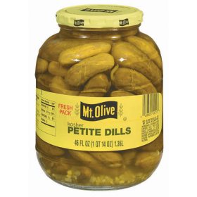 Mt. Olive Kosher Petite Dills Fresh Pack Pickles, 46 fl. oz.