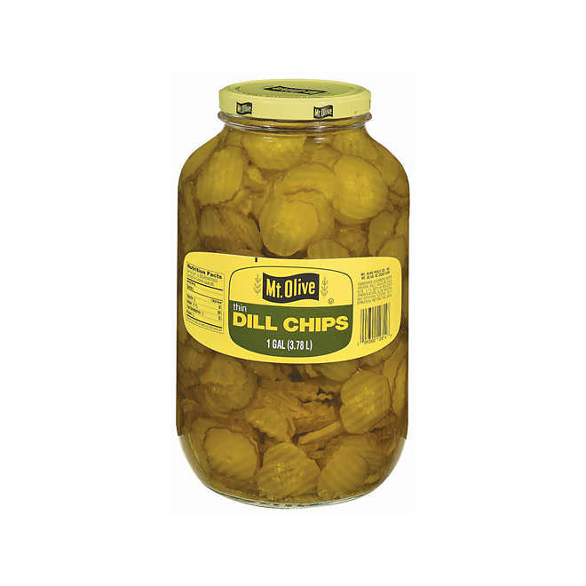 Mt. Olive Thin Dill Chips (1 gal.)