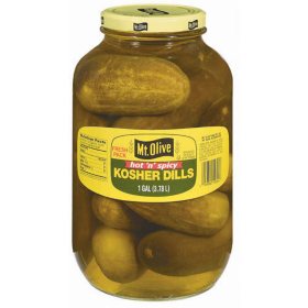 Mt. Olive Hot 'n' Spicy Kosher Dills - 1 gal. jar