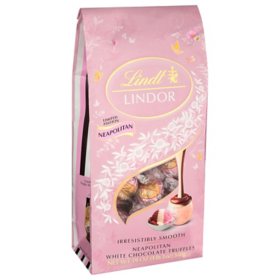 Lindt Lindor Neapolitan White Chocolate Truffles, 19 oz.