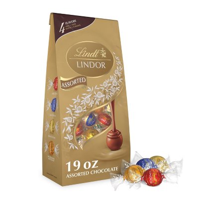 Lindt LINDOR Assorted Chocolate Truffles 19 oz Bag - 4 FLAVORS