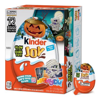 Kinder Joy Halloween Eggs, Chocolate Candy, 0.7 oz., 12 ct. - Sam's Club