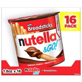 Nutella & GO! Hazelnut Spread + Breadsticks, 16 pk.