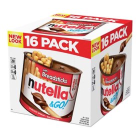 Nutella & GO! Hazelnut Spread + Breadsticks, 16 pk.