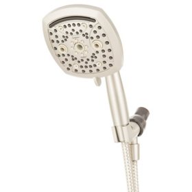 Oxygenics Contour 9-Setting Handheld Shower Head Brushed Nickel 