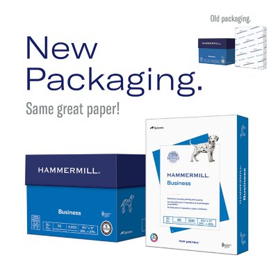 Hammermill Business Copy Paper, 20lb, 92 Bright, 8.5 x 11 inch, 8 Ream Case