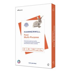 Hammermill - Fore Multipurpose Paper, 20lb, 96 Bright, 8-1/2 x 14" - Ream