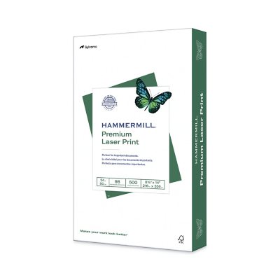 Hammermill - Laser Print Paper, 24lb, 98 Bright, 8-1/2 x 14