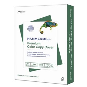 Hammermill - Color Copy Digital Cover Stock, 8-1/2 x 11, White - 250 Sheets