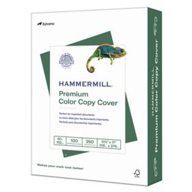 Hammermill - Color Copy Cover Paper, 60lb, 100 Bright, 8-1/2 x 11" - 250 Sheets