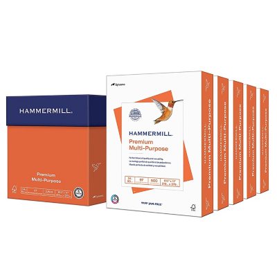 Hammermill Business Copy Paper, 20lb, 92 Bright, 8.5 x 11, 8 Ream Case -  Sam's Club