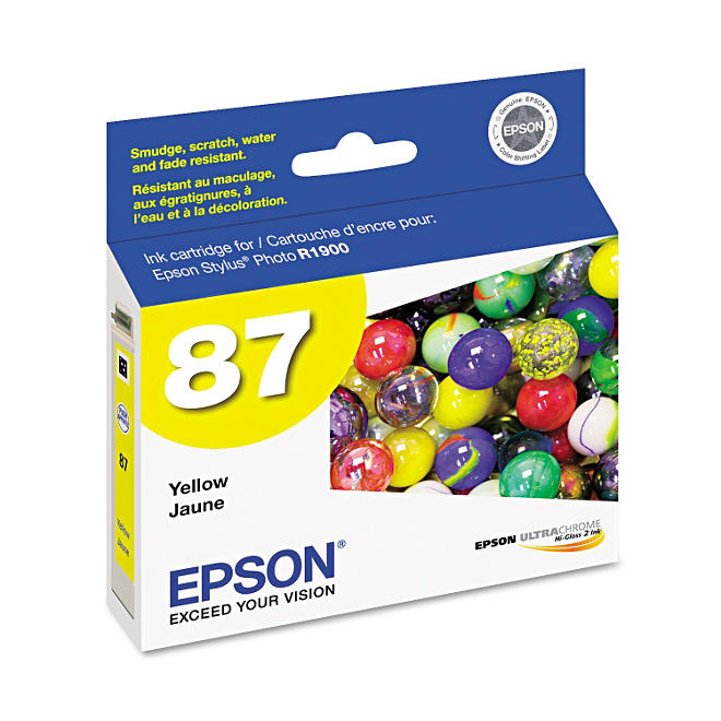 Epson T087420 UltraChrome Hi-Gloss 2 Ink, Yellow