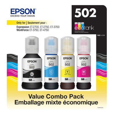 Epson EcoTank 502 Ink Bottles Value Club Pack - Sam's Club