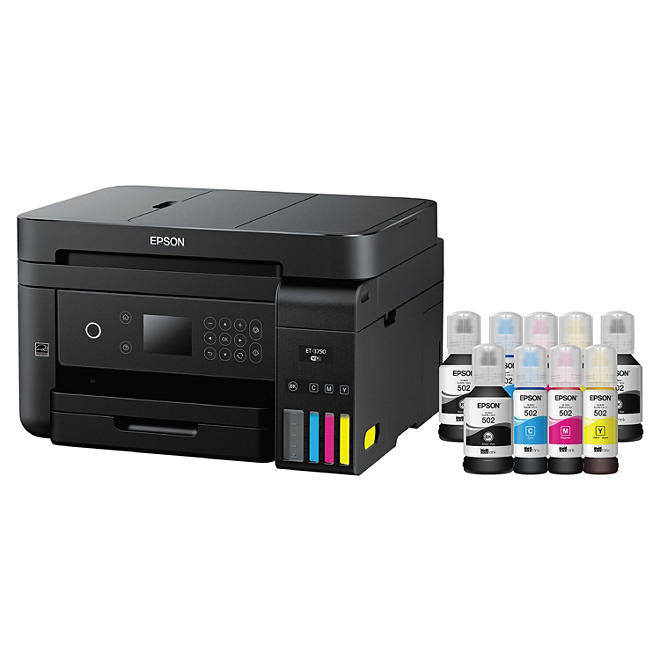 Epson WorkForce ET-3750 Special Edition EcoTank All-in-One Printer with Bonus Black Ink