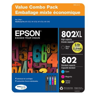 Epson DURABrite Ultra 802 Ink Value Club Pack - Sam's Club