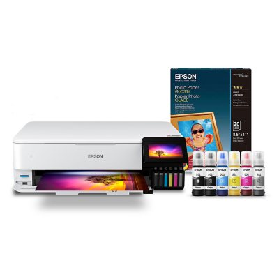 Epson EcoTank Photo ET-8550 All-in-One Wide-format Supertank Printer White  C11CJ21201 - Best Buy