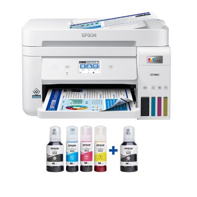 Epson EcoTank ET-3850 Special Edition with Two Bonus Black Ink Bottles