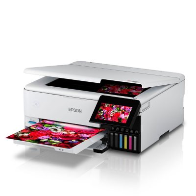 Epson EcoTank Photo ET-8550 Wireless Wide-format Color All-in-One Supertank  Printer with Scanner, Copier, Ethernet and 4.3-inch Color Touchscreen