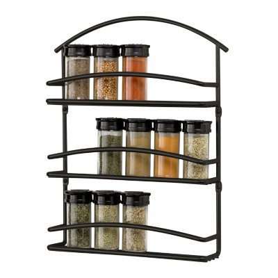 Euro Wall Mount Spice Rack Black Sam s Club