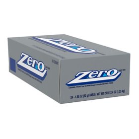 ZERO White Fudge, Caramel, Peanut and Almond Nougat Bulk Candy Bars (1.85 oz., 24 ct.)