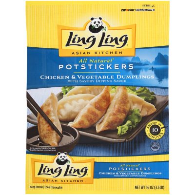 Ling Ling Chicken & Vegetable Potstickers 56 oz. Sam's Club