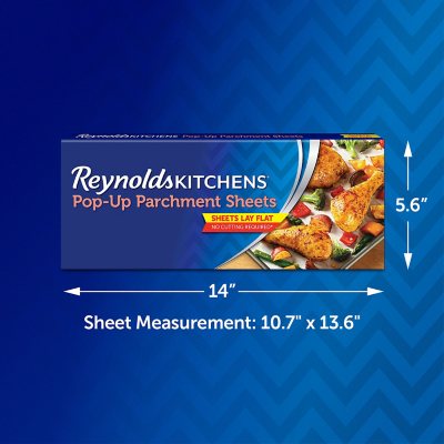 Reynolds Kitchens Parchment Sheets, Pop-Up, Pre-Cut - 125 sheets