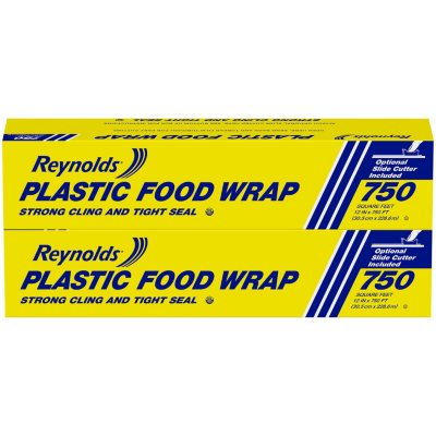 Reynolds 12” Plastic Food Wrap, 1500 sq. ft. Roll (2 pack) - Sam's