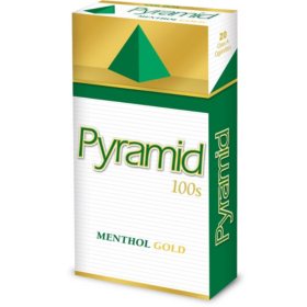 Pyramid Menthol Gold 100's Box (20 ct., 10 pk.)