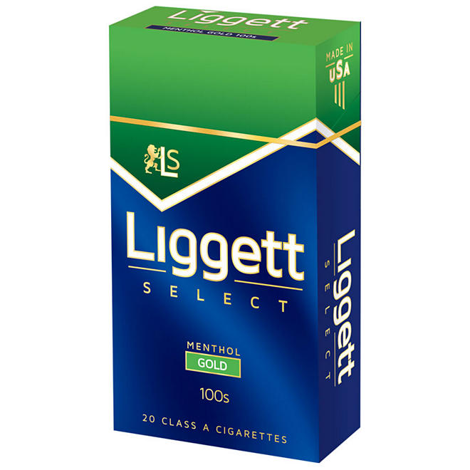 Liggett Select Menthol Gold 100s Box (20 ct., 10 pk.)