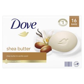 Dove Bar Soap, Shea Butter & Vanilla (3.75 oz., 16 ct.)