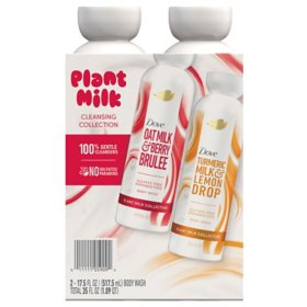 Dove Plant Milk Body Wash, 17.5 fl. oz., 2 pk.
