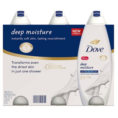 Dove Nourishing Body Wash, Deep Moisture (24 fl. oz., 3 pk.) - Sam's Club