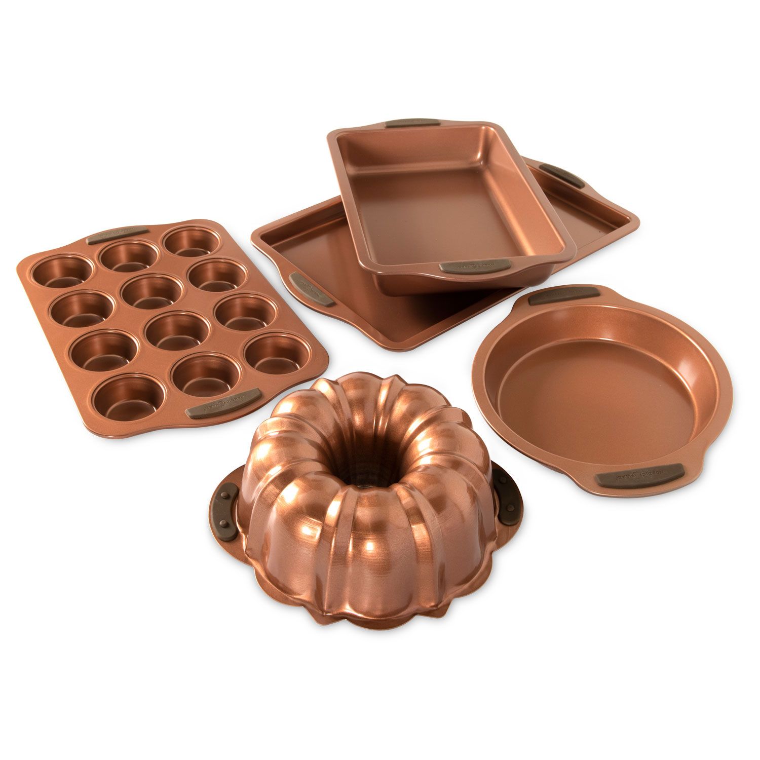 Nordic Ware 5-Piece Copper Everyday Bakeware Set