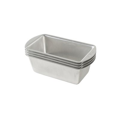 Nordic Ware Holiday Mini Loaves Cast Auminum Nonstick Pan, Silver, 6 Cup  Capacity, 13.54 x 9.5 x 1.8