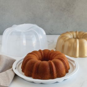 Nordic Ware 2-Piece Formed  Bundt Pan And Bundt Keeper, Assorted Shapes And Colors