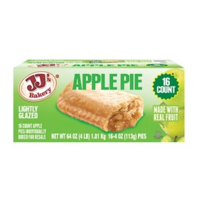 JJ's Bakery Apple Snack Pies, 4 oz., 16 ct.