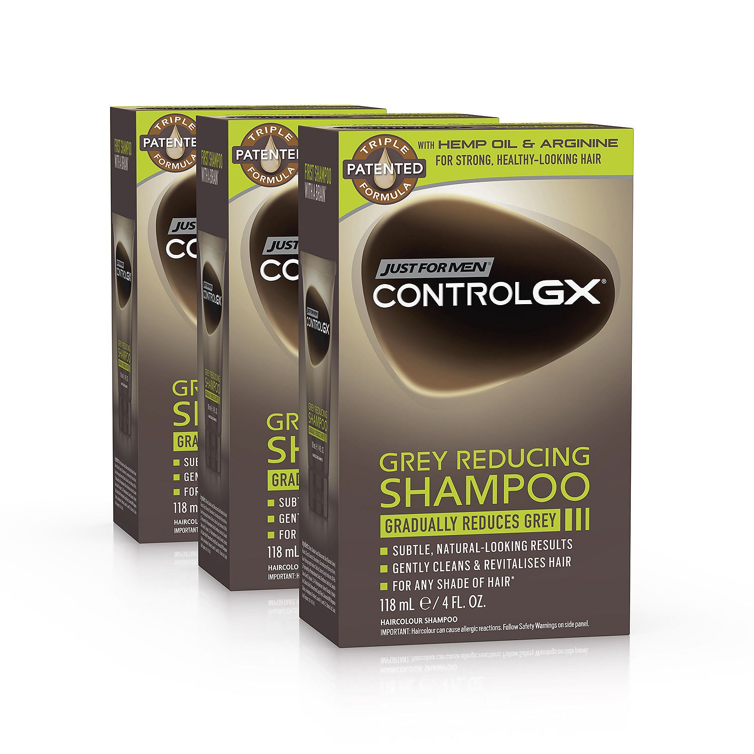 Just For Men Control GX Grey Reducing Shampoo 4 fl. oz 3 pk. | eBay