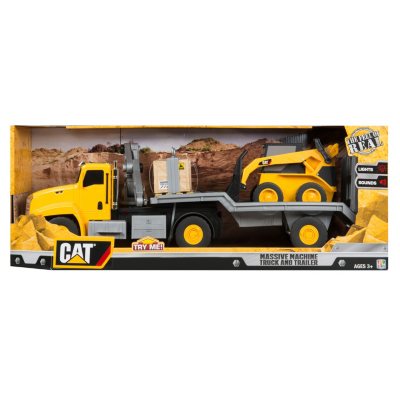 Caterpillar Massive Machines Crane Truck with Skid Steer - Lights and  Sounds - Sam's Club