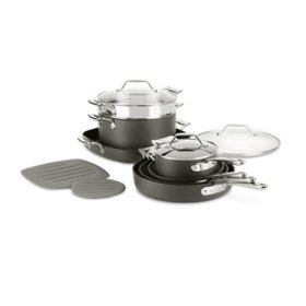 All-Clad Hard Anodized Nonstick Cookware Set, 12 piece Set