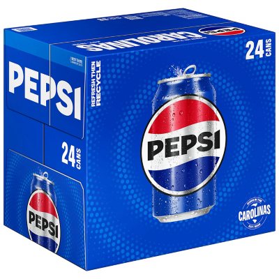 Pepsi 12 fl. oz. cans, 24 pk. - Sam's Club