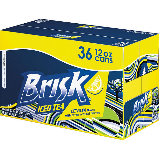 Lipton Brisk Lemon Iced Tea 12 oz., 36 pk.