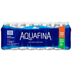Aquafina Purified Drinking Water 16.9 oz., 32 pk.