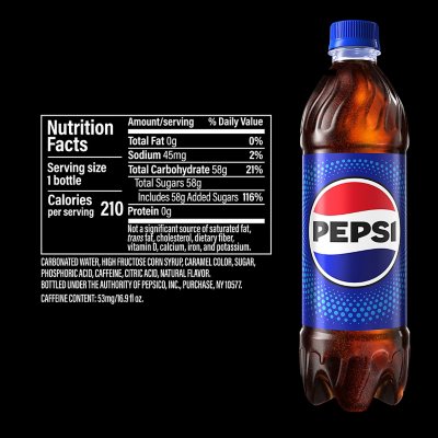 Pepsi Cola, 20 Fl Oz (Pack of 24)