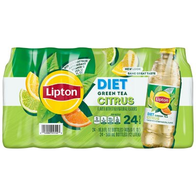 Lipton Iced Tea Immune Support Pineapple Mango Green Tea 16.9 Fl Oz, 12  Count 