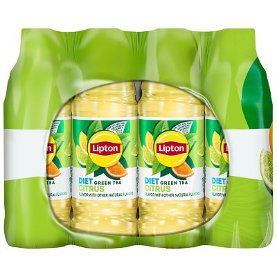 Lipton Iced Green Tea, Citrus Bottle Tea Drink, 16.9 fl oz, 12 Bottles